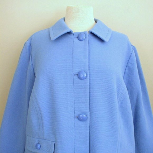 Talbots Womens Periwinkle Blue Jacket Sz 22W Petit - Picture 2 of 6
